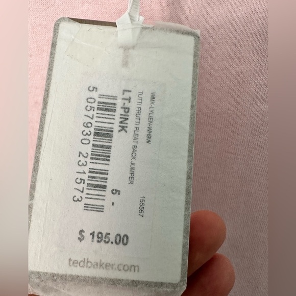 Ted Baker high designer top, size L to XL, NWT - Picture 5 of 7